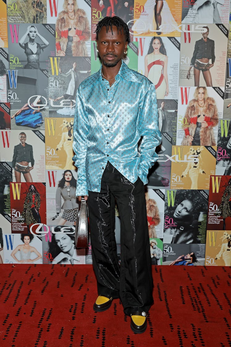 NEW YORK, NEW YORK - OCTOBER 12: Edvin Thompson attends W Magazine 50th Anniversary presented By Lex...