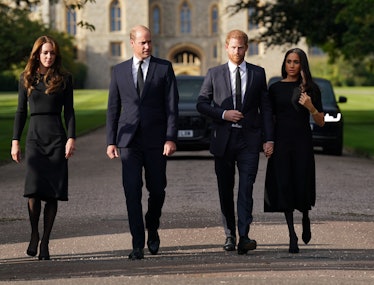 Catherine, Princess of Wales, Prince William, Prince of Wales, Prince Harry, Duke of Sussex, and Meg...