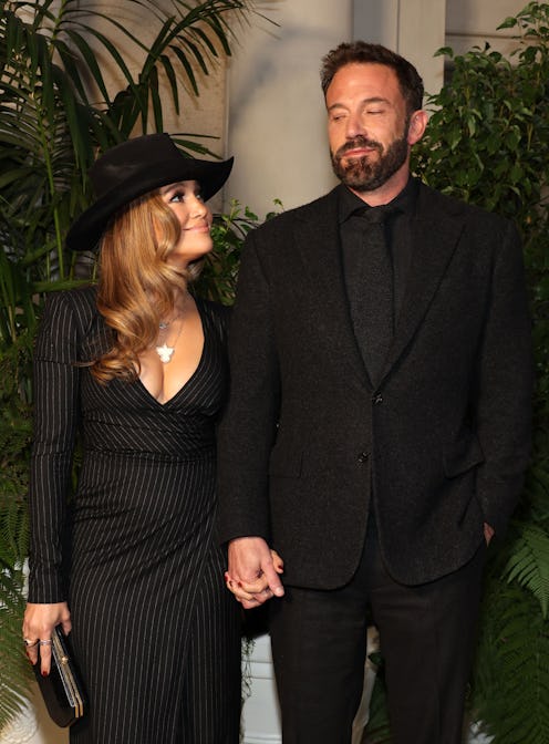 Jennifer Lopez and Ben Affleck at the Ralph Lauren Spring/Summer 2023 show.