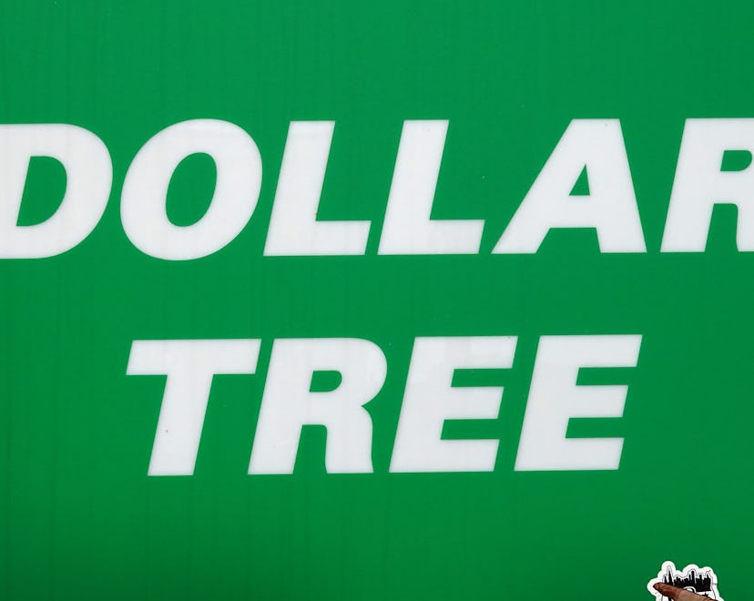 CHICAGO, ILLINOIS - AUGUST 02: A sign hangs outside of a Dollar Tree store in the Austin neighborhoo...