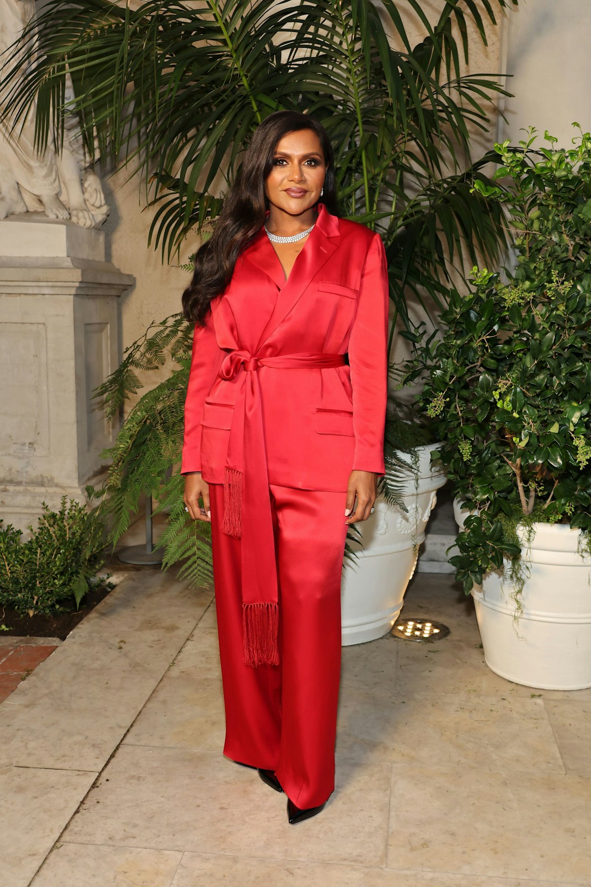 Mindy Kaling attends the Ralph Lauren SS23 Runway Show at The Huntington Library, Art Collections, a...