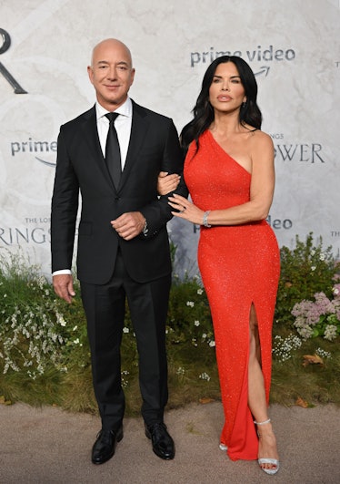 Jeff Bezos and Lauren Sanchez attend "The Lord Of The Rings: The Rings Of Power" World Premiere 