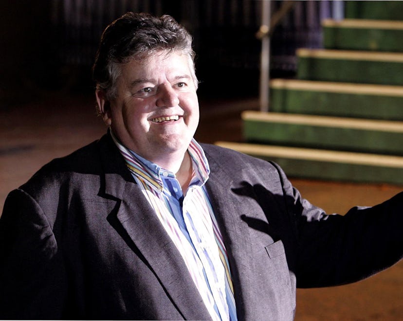 Robbie Coltrane arrives at the world premiere of the film 'Harry Potter and the Goblet of Fire', at ...