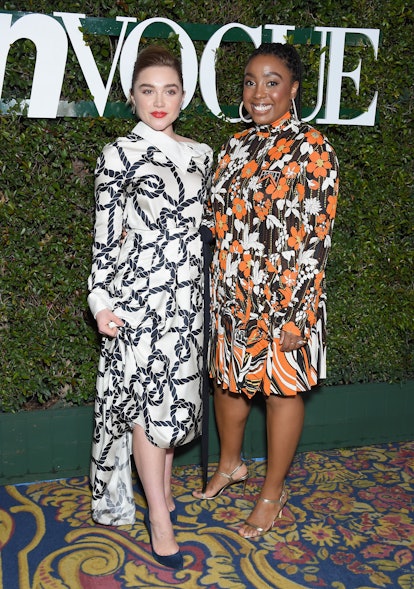 Florence Pugh and Lindsay Peoples Wagner attend Teen Vogue's Young Hollywood Party, Presented By Sna...