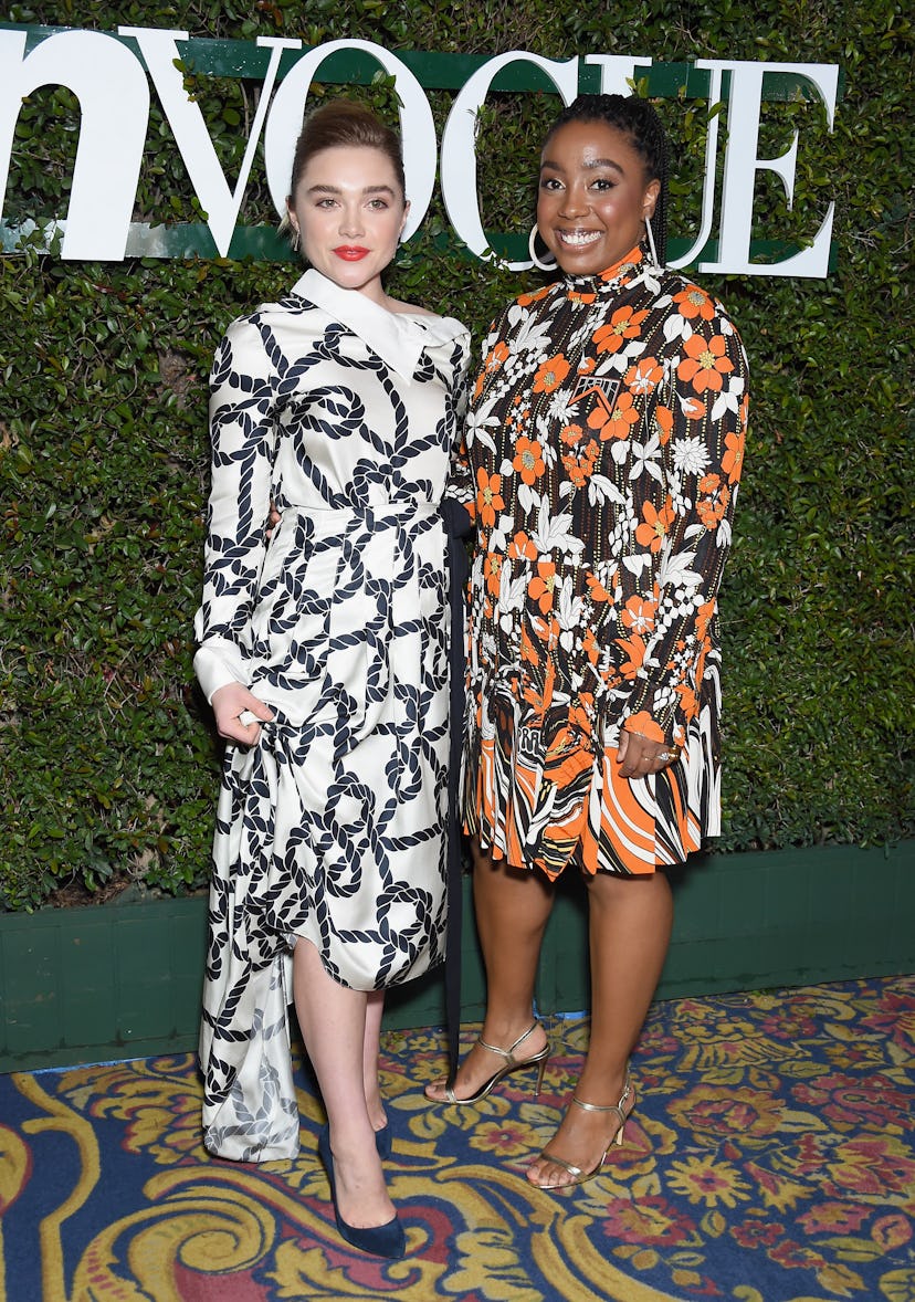 Florence Pugh and Lindsay Peoples Wagner attend Teen Vogue's Young Hollywood Party, Presented By Sna...