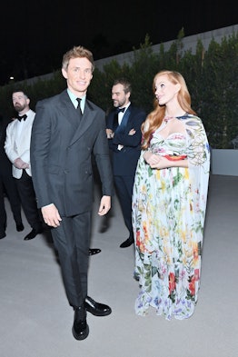 Jessica Chastain and Eddie Redmayne attend the Academy Museum of Motion Pictures 2nd Annual Gala 