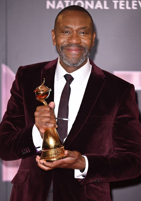 Lenny Henry with the ‘Special Recognition’ award in the winners' room during the National Television…