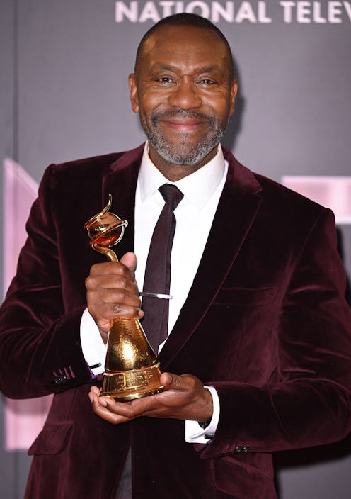 Lenny Henry with the 'Special Recognition' award in the winners' room during the National Television...