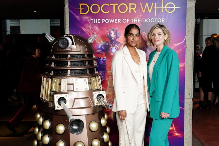 Mandip Gill and Jodie Whittaker attend the World premiere of Doctor Who at the Curzon Bloomsbury in ...