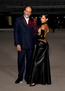 Luca Guadagnino  and Taylor Russell at the 2nd Annual Academy Museum Gala 