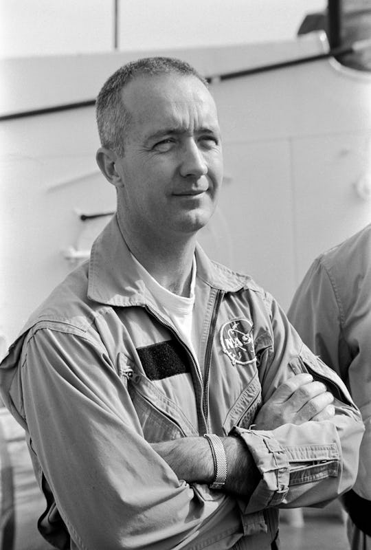 (5 Nov. 1968) --- Astronaut James A. McDivitt, commander of the Apollo 9 (Spacecraft 104/Lunar Modul...