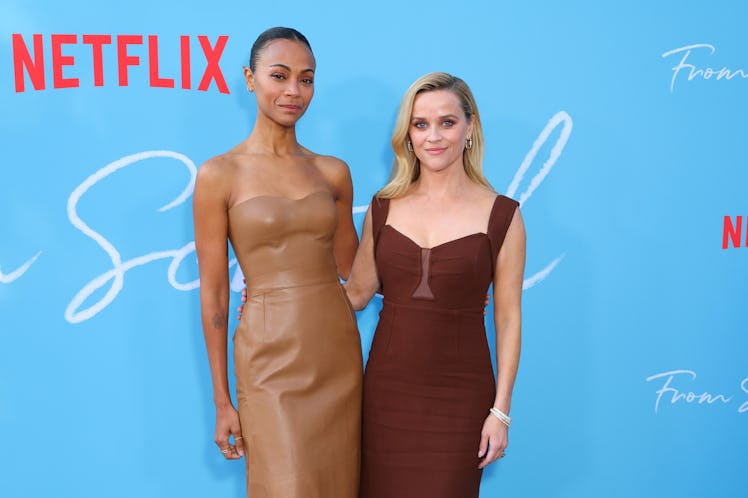 Zoe Saldaña and Reese Witherspoon attend Netflix's "From Scratch" Special Screening