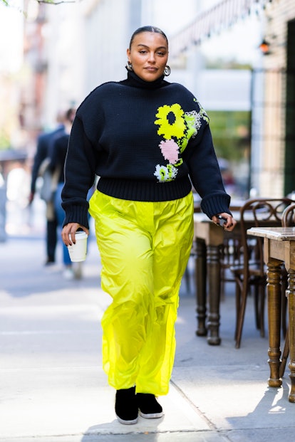 Paloma Elsesser is seen in the East Village