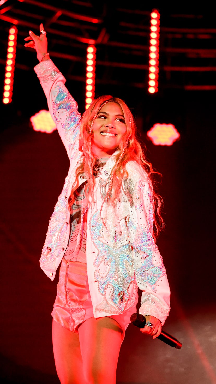 LOS ANGELES, CALIFORNIA - JUNE 05: Hayley Kiyoko performs onstage during the OUTLOUD: Raising Voices...