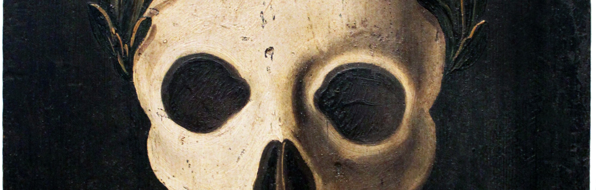 Austria: Shield Pest: Representation of the Black Death as a skull and cross bones, Augsburg, German...