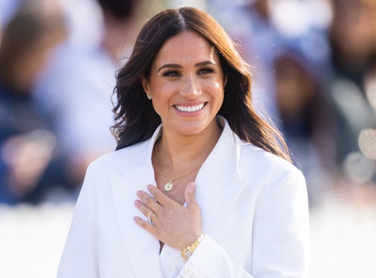 THE HAGUE, NETHERLANDS - APRIL 15: Meghan, Duchess of Sussex attends a reception for friends and fam...