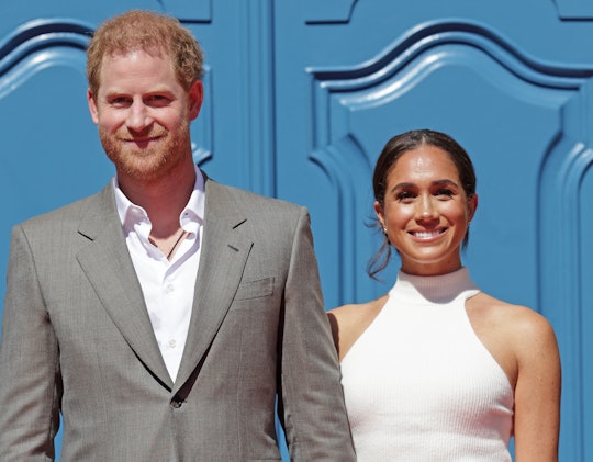 DUSSELDORF, GERMANY - SEPTEMBER 06: Prince Harry, Duke of Sussex and Meghan, Duchess of Sussex arriv...