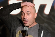 PASADENA, CA - JULY 22:  Comedian Joe Rogan performs during his appearance at The Ice House Comedy C...