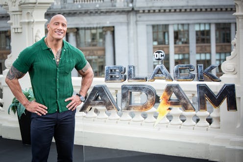 MADRID, SPAIN - OCTOBER 19: US actor Dwayne Johnson attends the "Black Adam" photocall at NH Collect...