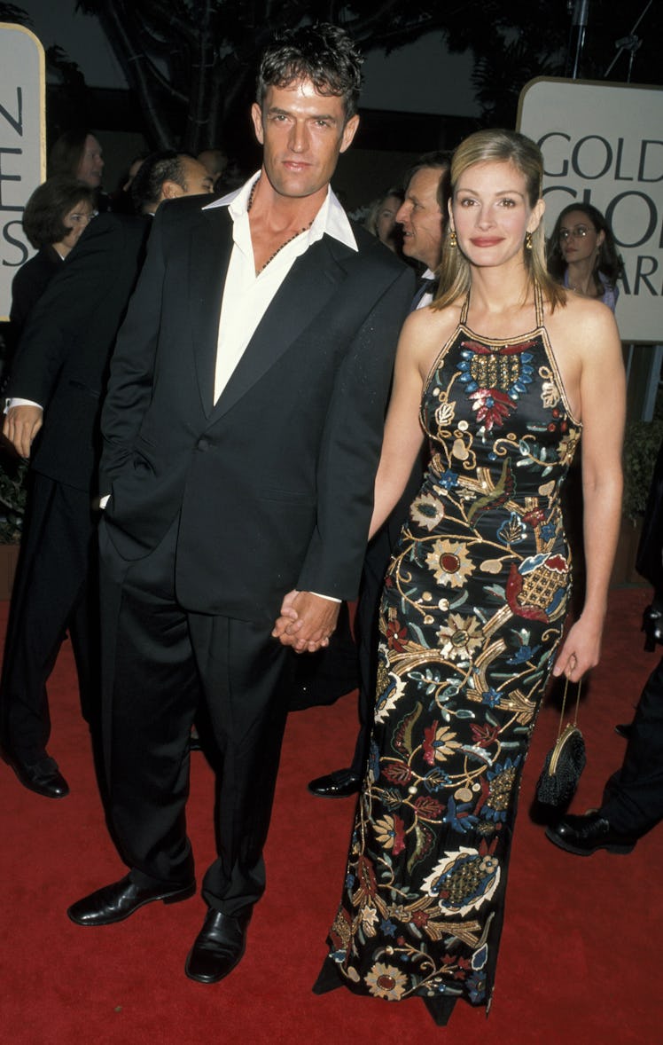 Julia Roberts and Rupert Everett during 55th Annual Golden Globe Awards