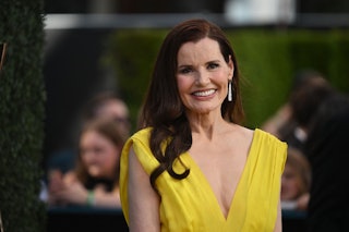 Geena Davis arrives for the 74th Emmy Awards at the Microsoft Theater in Los Angeles, California, on...