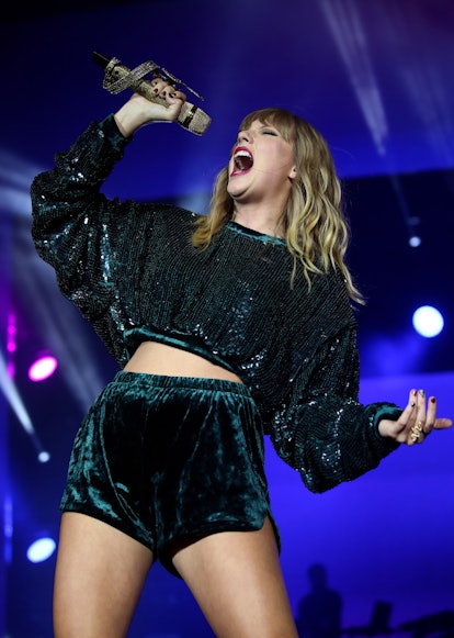 Taylor Swift performs on stage during day two of Capital's Jingle Bell Ball with Coca-Cola at London...