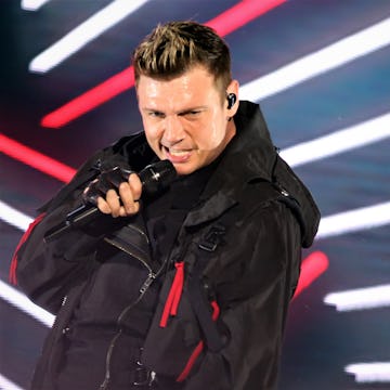 Nick Carter is back touring with the Backstreet Boys but admits life on the road "is definitely toug...