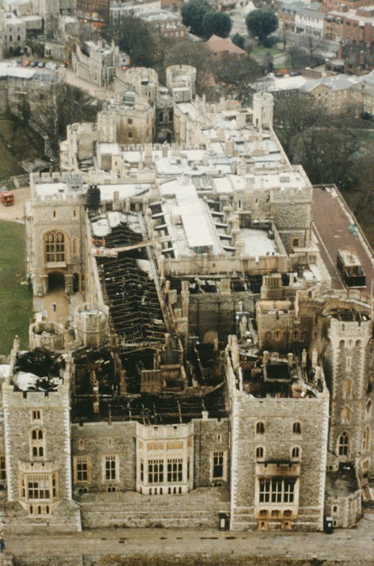 Aerial view of Windsor Castle.