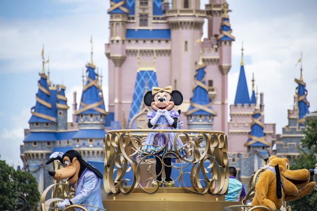 ORANGE COUNTY, FLORIDA, USA - JUNE 1: Minnie Mouse and friends take part in a cavalcade parade on Ma...