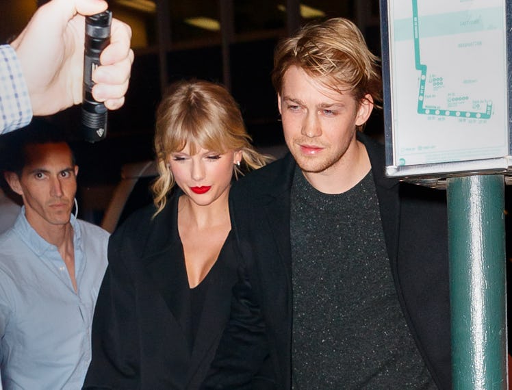 NEW YORK, NEW YORK - OCTOBER 06: Taylor Swift and Joe Alwyn arrive at Zuma on October 06, 2019 in Ne...