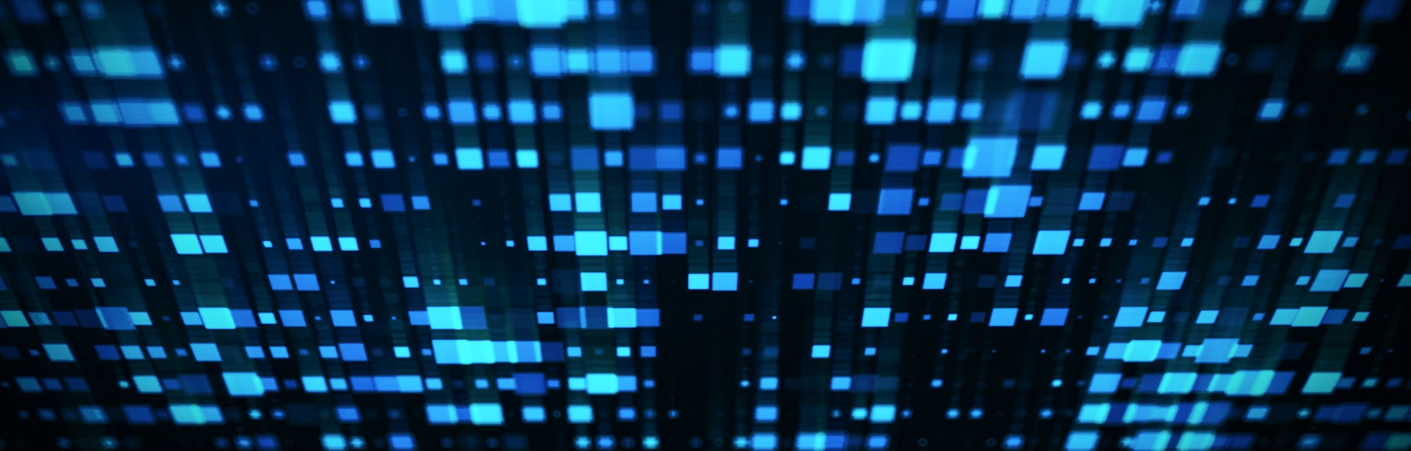 Blue Abstract Blurred Squares Background
