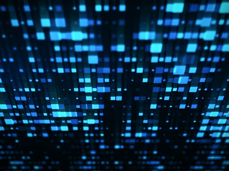 Blue Abstract Blurred Squares Background