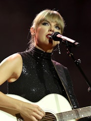 NSAI Songwriter-Artist of the Decade honoree, Taylor Swift performs onstage during NSAI 2022 Nashvil...