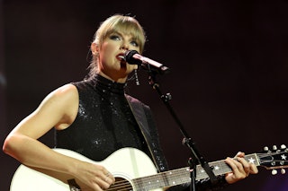 NSAI Songwriter-Artist of the Decade honoree, Taylor Swift performs onstage during NSAI 2022 Nashvil...