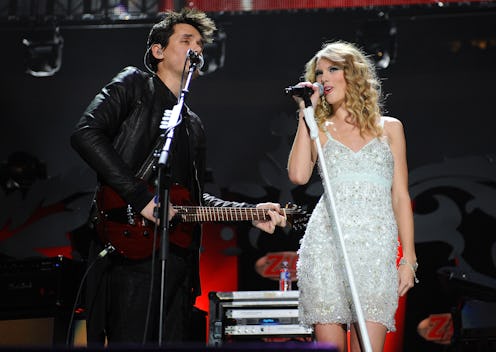 NEW YORK - DECEMBER 11:  John Mayer and Taylor Swift perform onstage during Z100's Jingle Ball 2009 ...