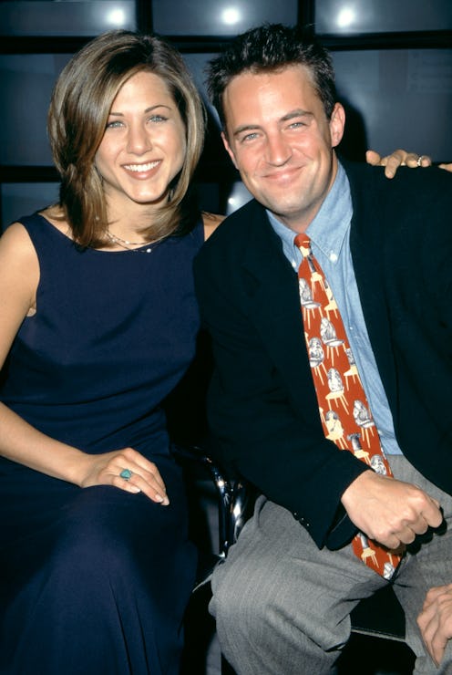 NEW YORK, NY - 1995: American actress Jennifer Aniston and Canadian-American actor Matthew Perry of...