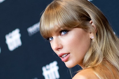 US singer Taylor Swift attends "In Conversation With... Taylor Swift" during the 2022 Toronto Intern...