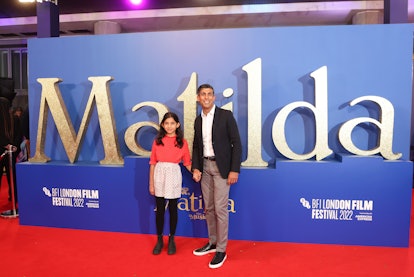 LONDON, ENGLAND - OCTOBER 05: Rishi Sunak attends Roald Dahl's "Matilda The Musical" World Premiere ...