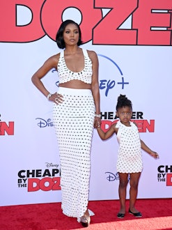 Gabrielle Union and Kaavia James Union Wade attend the Premiere of Disney's "Cheaper By The Dozen" o...
