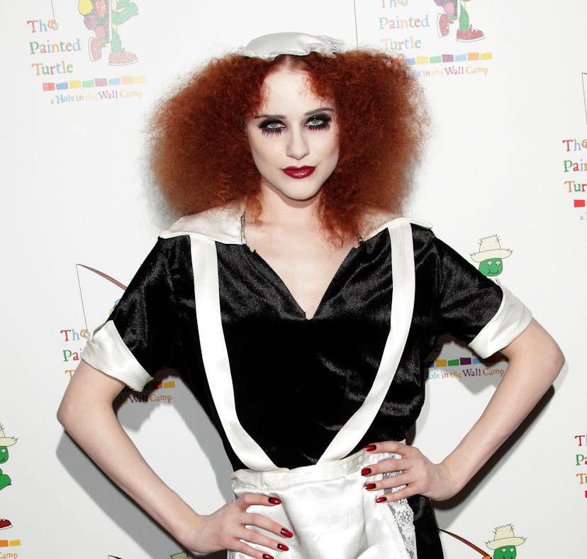 A halloween costume idea for curly hair is Magenta from 'The Rocky Horror Picture Show' as seen on a...