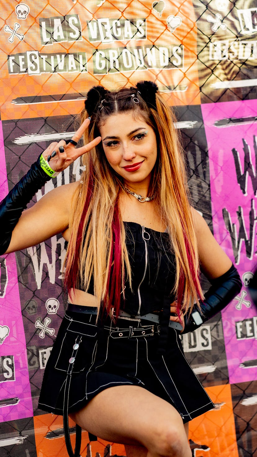 LAS VEGAS, NEVADA - OCTOBER 23: Festival goers attend the 2022 When We Were Young Festival at the L...