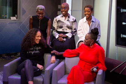 Gina Prince-Bythewood and the cast of 'The Woman King': Sheila Atim, Lashana Lynch, Thuso Mbedu, and...