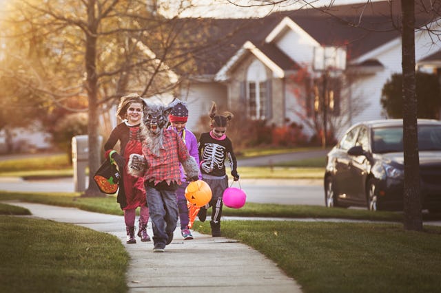 Kids enjoying Halloween