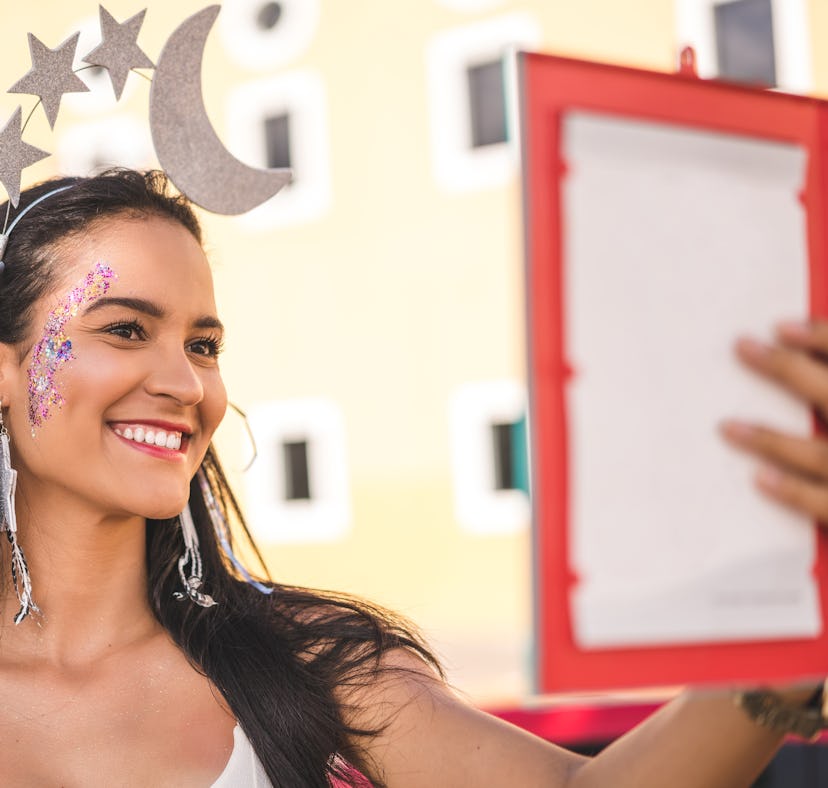 Women, Mirror, Skin Care, Make-Up