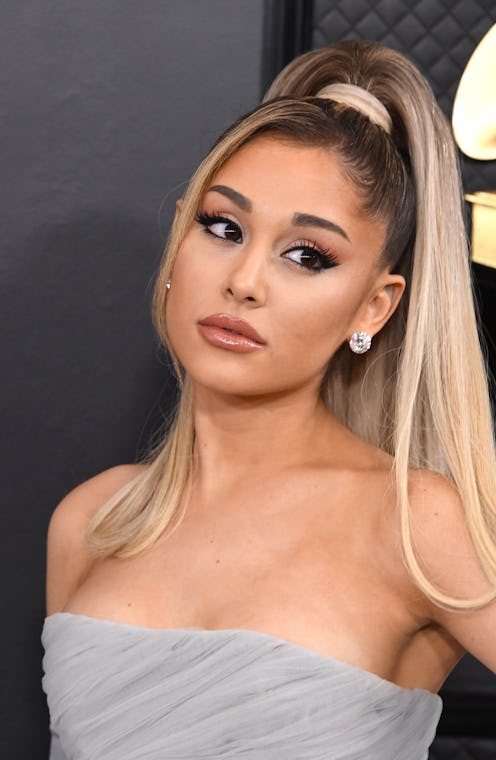 Ariana Grande, who will play Glinda, the Good Witch in 'Wicked,' debuted pale blonde hair on Instagr...