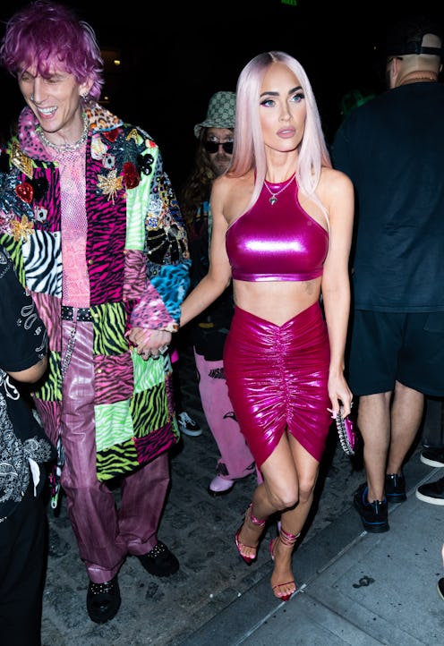 NEW YORK, NEW YORK - JUNE 29: Machine Gun Kelly and Megan Fox are seen at the after party for his Ma…