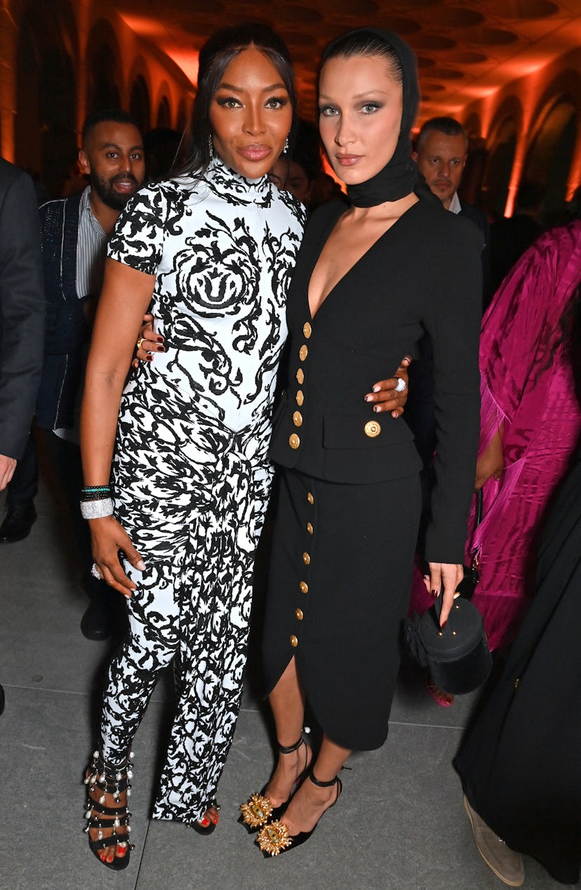 Naomi Campbell and Bella Hadid attend a VIP dinner