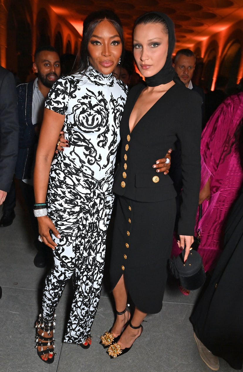 Naomi Campbell and Bella Hadid attend a VIP dinner 