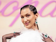 CANNES, FRANCE - JULY 07: Bella Hadid attends a dinner hosted by Chopard during the 74th annual Cann...
