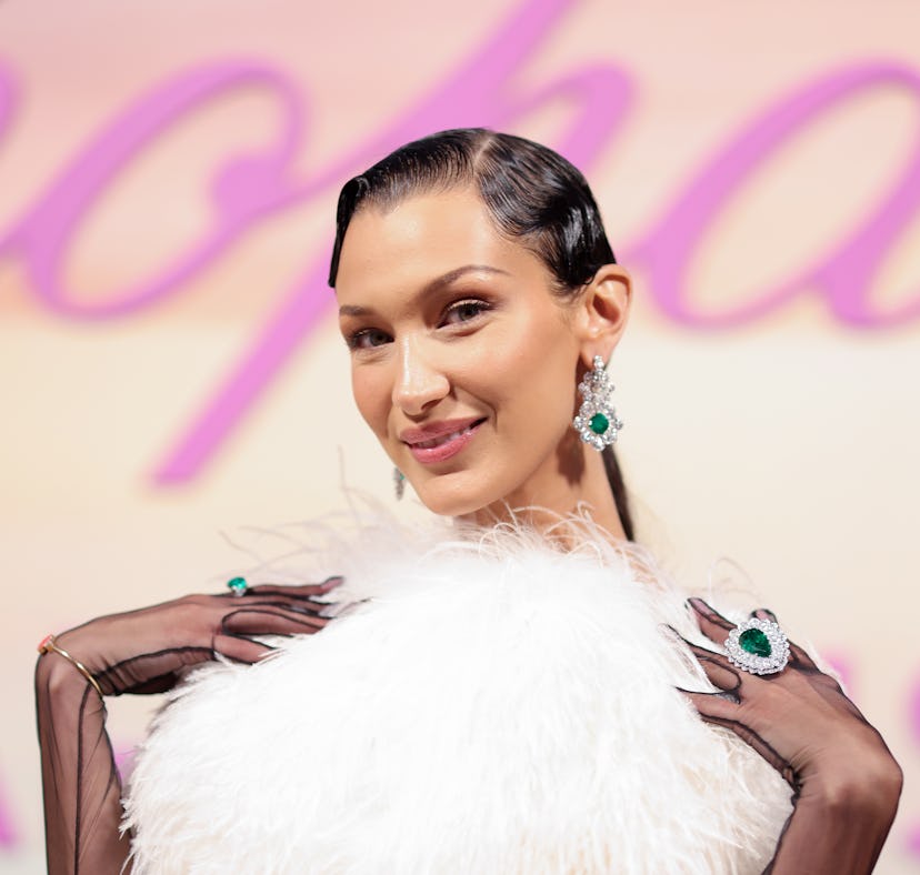 CANNES, FRANCE - JULY 07: Bella Hadid attends a dinner hosted by Chopard during the 74th annual Cann...